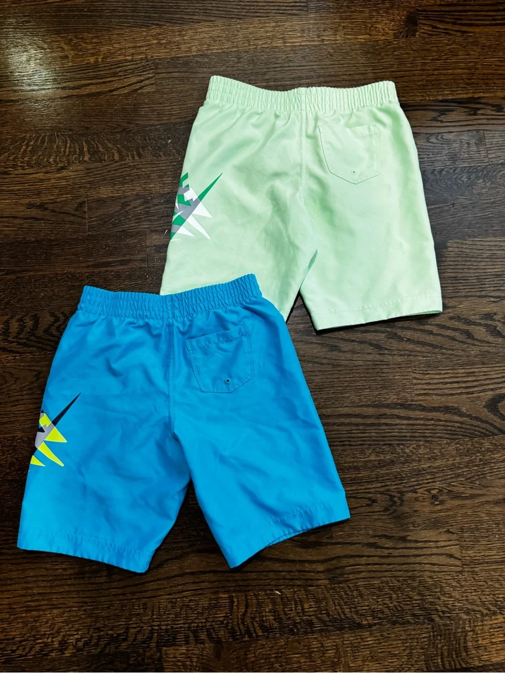 Nike Kids Swim Shorts in Blue and Light Green - Pack of 2